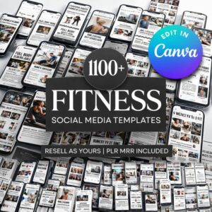 Launch & Scale Your Fitness Brand with 1100+ PLR & MRR Gym Content