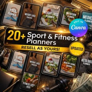 Done-For-You Fitness Planners Bundle | PLR & MRR Resell Rights Included