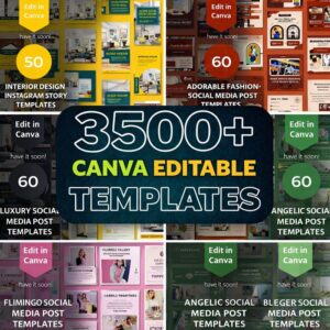 3500+ Ready-to-Use Canva Social Media Templates for Creators & Businesses