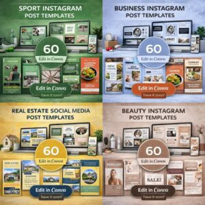 3500+ Ready-to-Use Canva Social Media Templates for Creators & Businesses