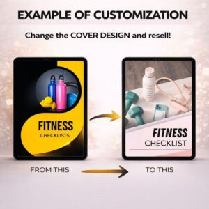 Launch-Ready Fitness Checklist Printable with Full PLR Resell Rights