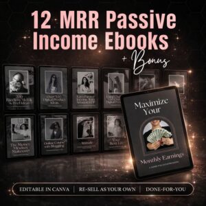 Passive Income eBook Bundle with MRR & PLR Rights | Ready to Resell