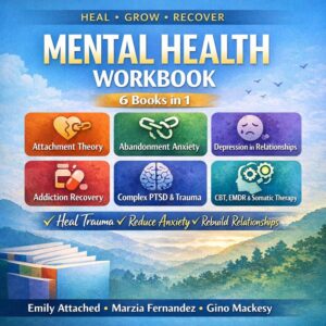 Mental Health Workbook (6-in-1): Attachment Theory & Abandonment Anxiety