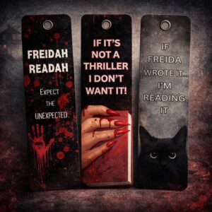Thriller Bookmark Bundle – Printable Horror & Crime Bookmarks | Instant Download