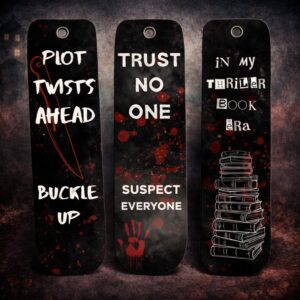 Thriller Bookmark Bundle – Printable Horror & Crime Bookmarks | Instant Download
