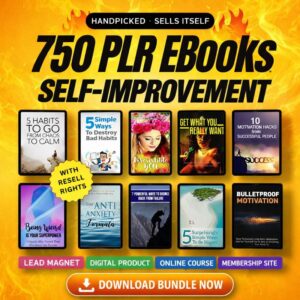 750 Self-Improvement eBooks Bundle – Digital Collection with Full Resell Rights