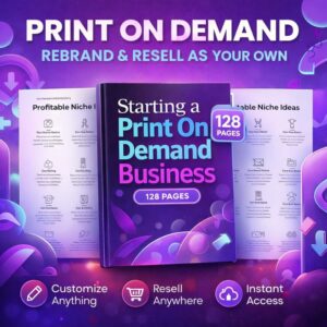 The Ultimate Print On Demand Business Guide DFY POD eBook for Passive Income on Auto-Pilot